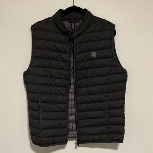 Men's Black Quilted Vest